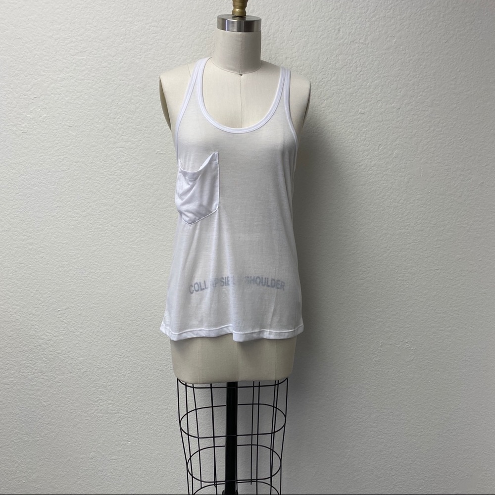 Bobi Pocket Tank Sheer White